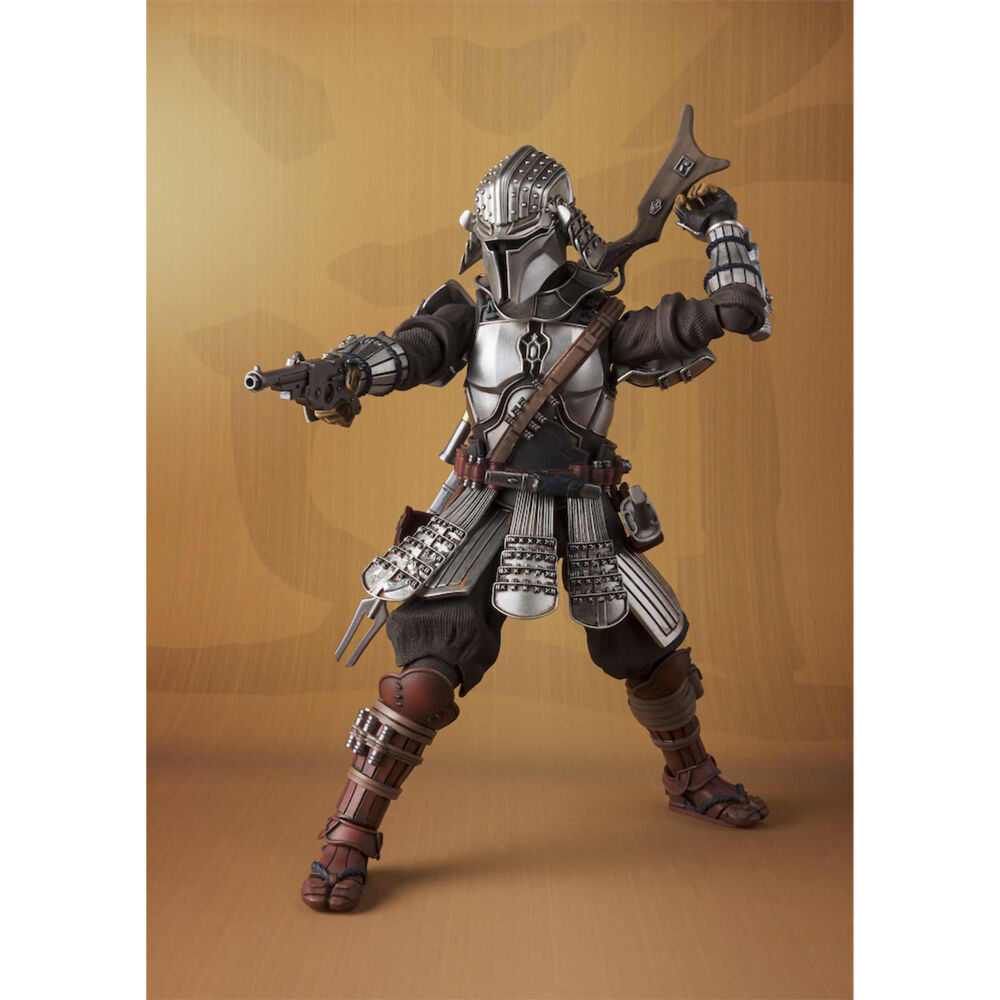 Ronin Mandalorian & Grogu 'Mei Sho' Figuur | 18cm Star Wars Tamashi Nations
