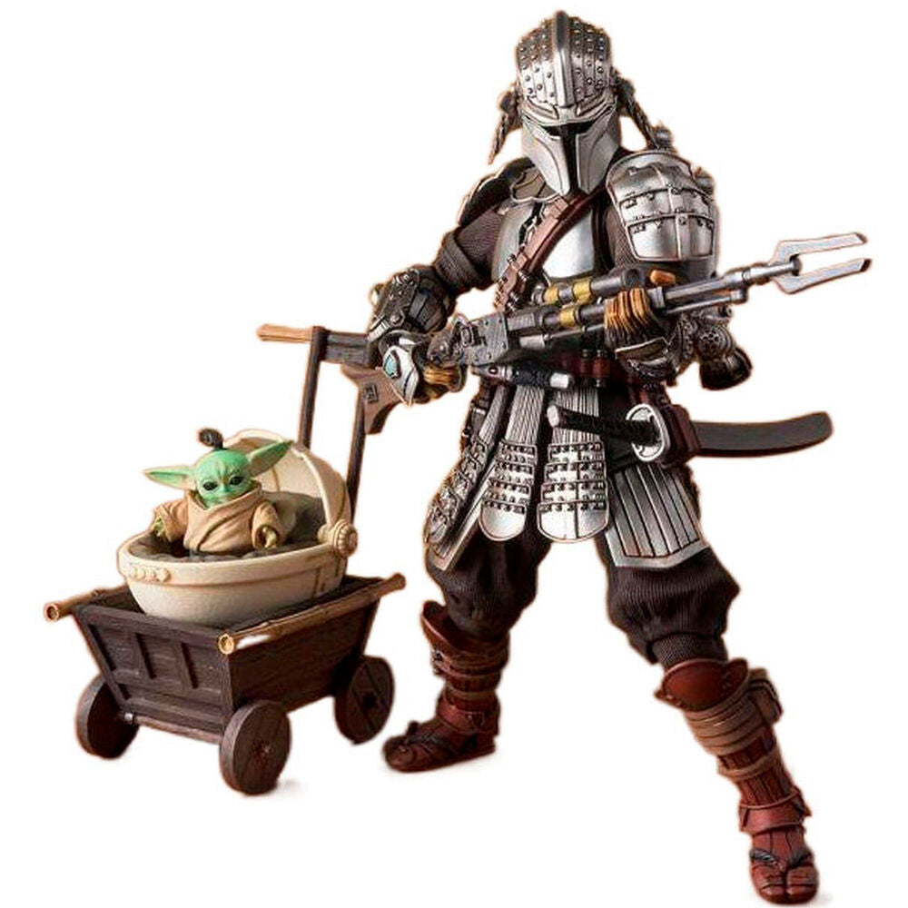 Ronin Mandalorian & Grogu 'Mei Sho' Figuur | 18cm Star Wars Tamashi Nations
