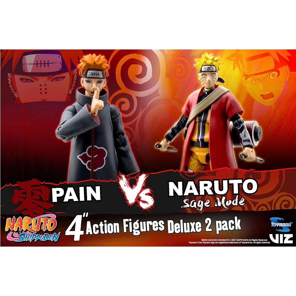 Naruto vs Pain Set | 25th Anniversary Figure 10cm TOYNAMI