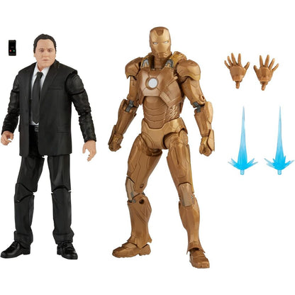 Happy Hogan & Iron Man Mark XXI Set | 15cm Marvel Legends MCU Hasbro