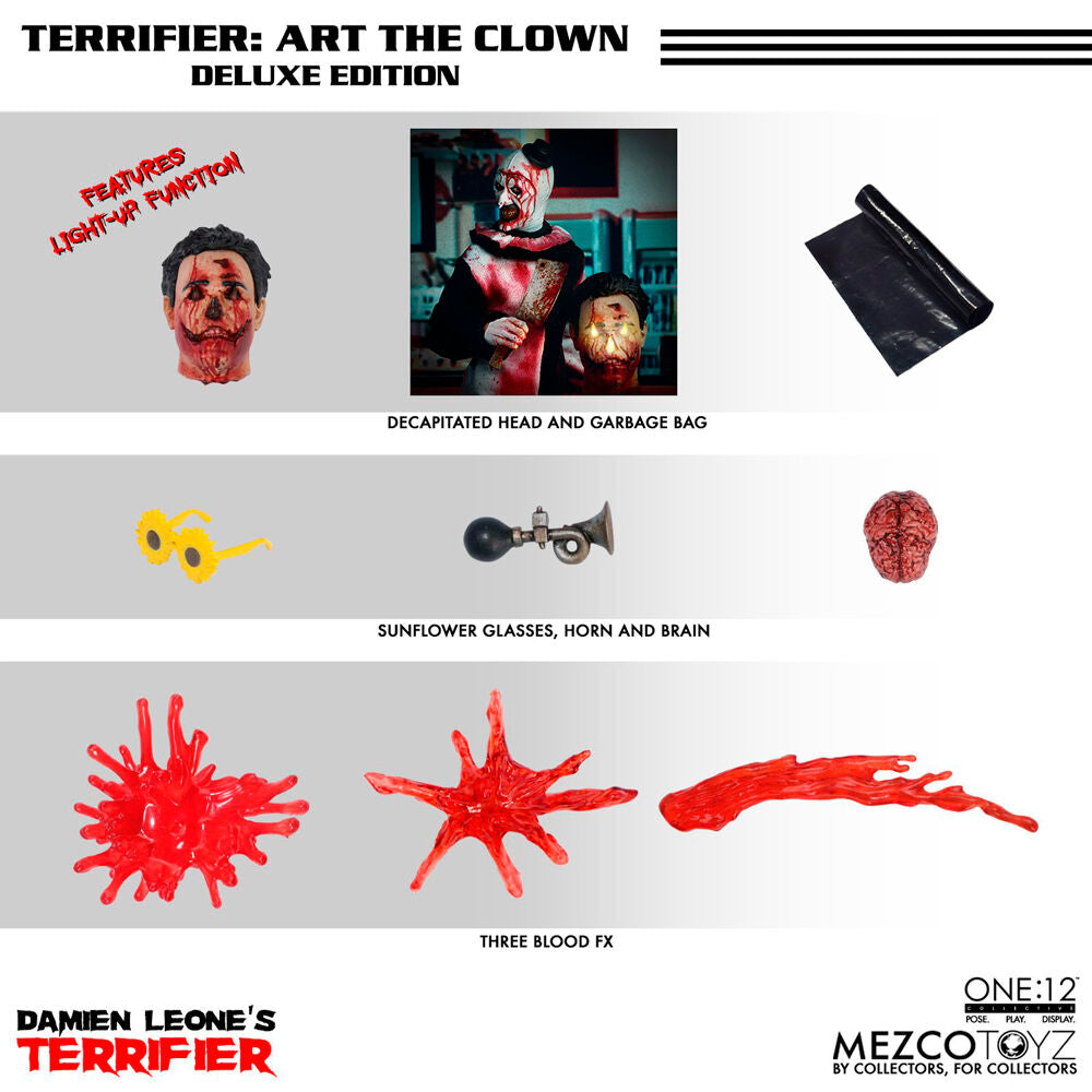 Art the Clown One:12 Collective Figuur | 18cm Terrifier Mezco Toyz