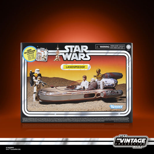 Star Wars Landspeeder & Luke Skywalker Figuur | 9.5cm Set Hasbro