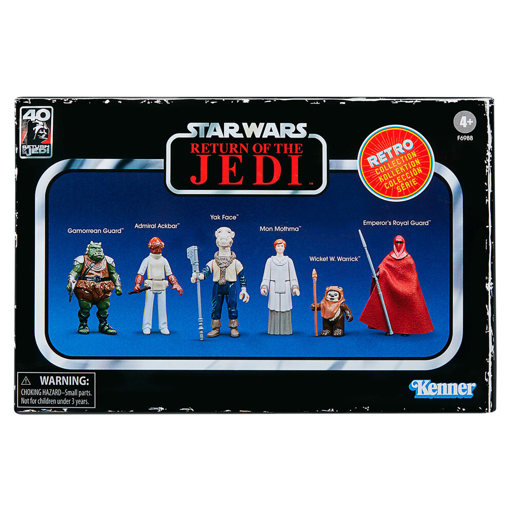 Star Wars Retro Collection Set 6 Figuren (Return of the Jedi) | 9.5cm Hasbro