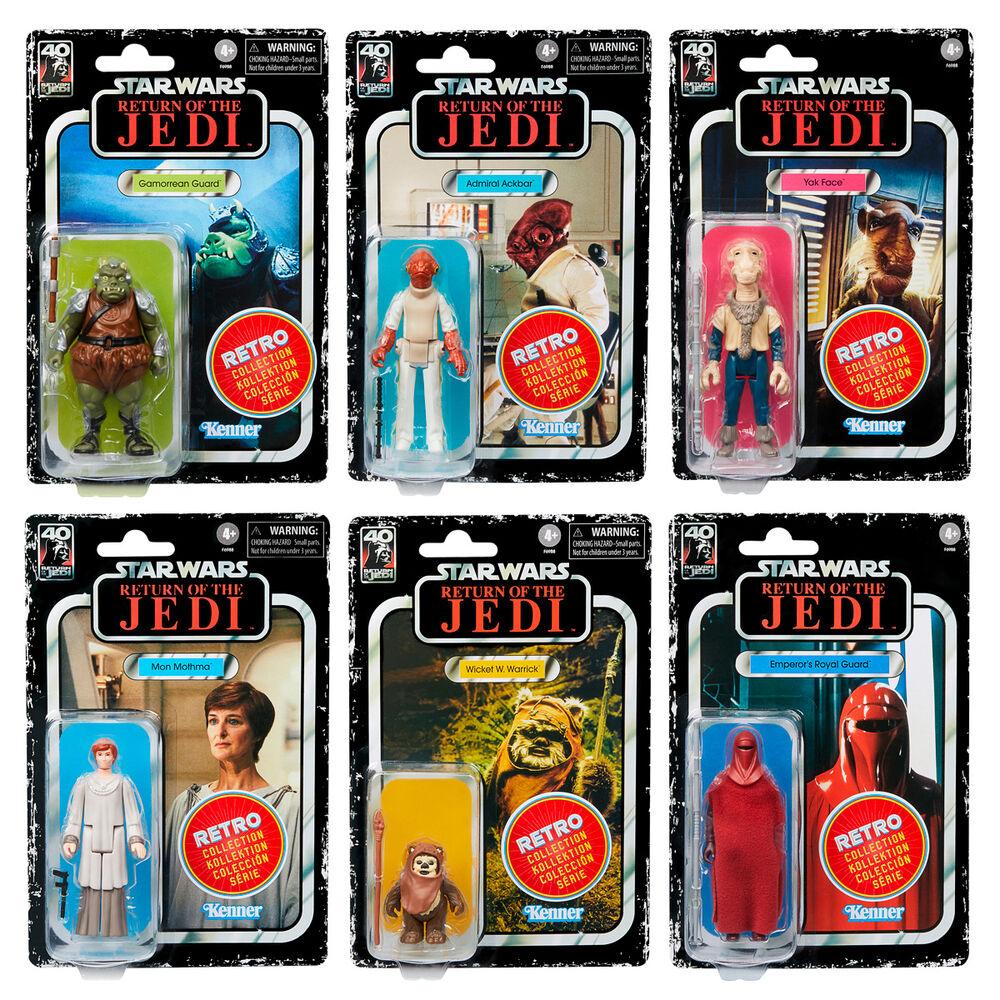 Star Wars Retro Collection Set 6 Figuren (Return of the Jedi) | 9.5cm Hasbro