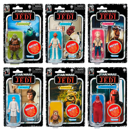 Star Wars Retro Collection Set 6 Figuren (Return of the Jedi) | 9.5cm Hasbro