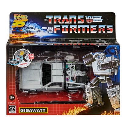 Gigawatt DeLorean Figuur | Transformers x BTTF Crossover 14cm Hasbro