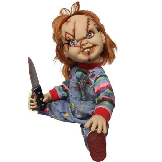 Chucky Pratende Figuur (Child's Play) | 38cm Grote Doll Mezco Toyz