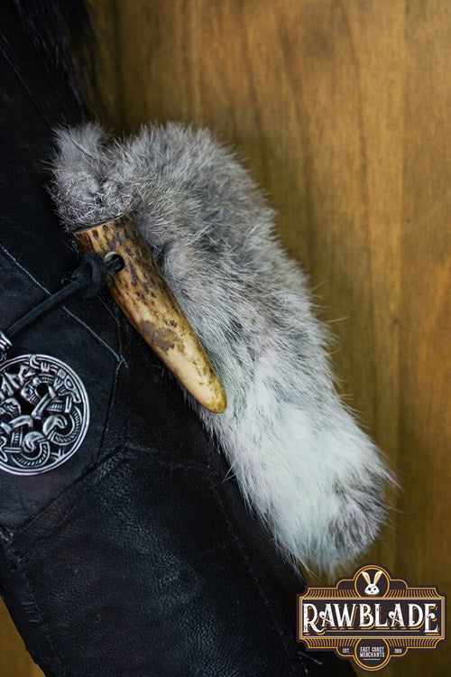 Rawblade Hunter Quiver (Rugkoker) - Leer & Bont met Gewei-details Rawblade